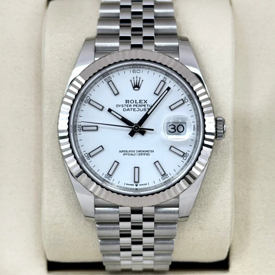 Datejust 41 mm Bianco Jubilee