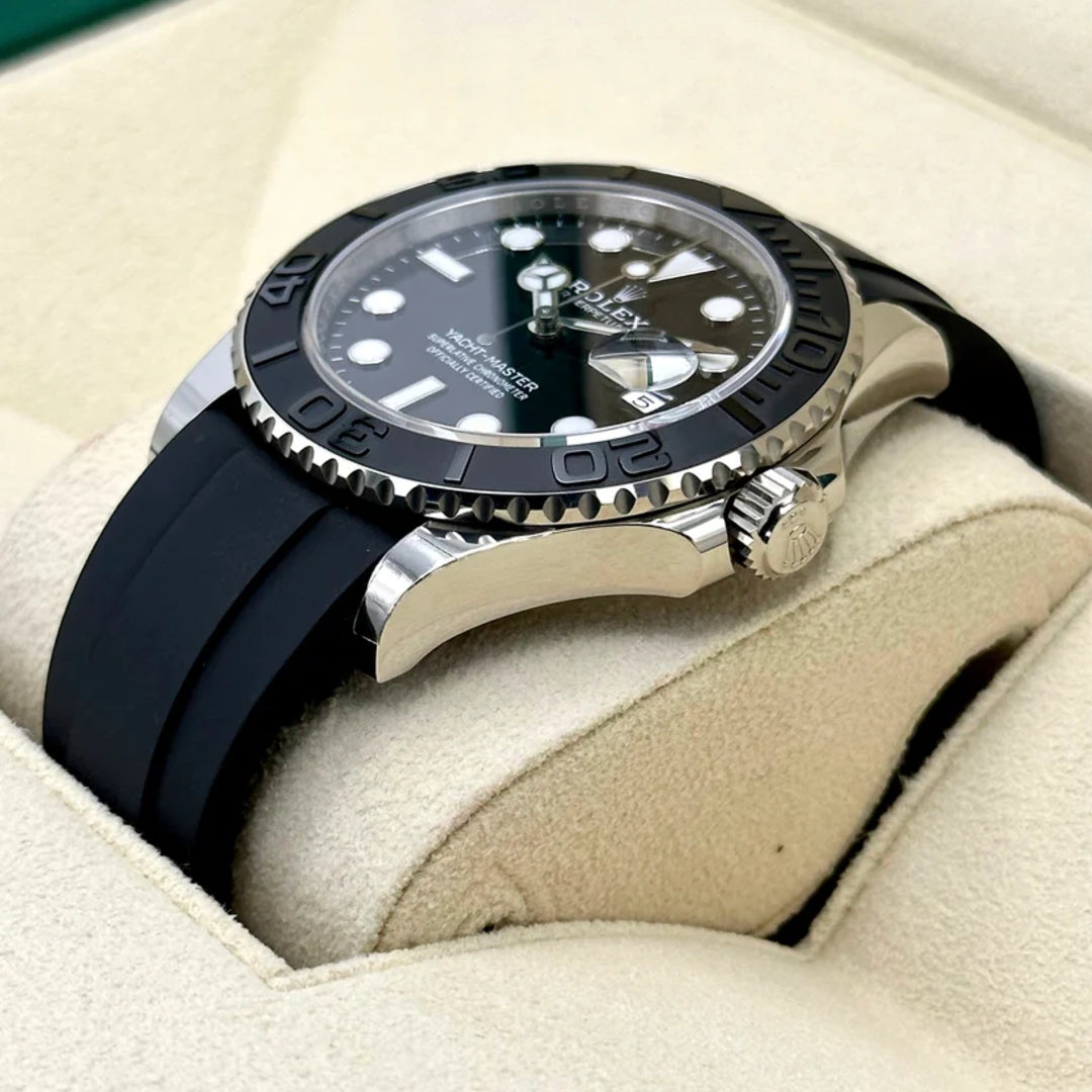 Yatch-master 42 mm Gomma Oro Bianco