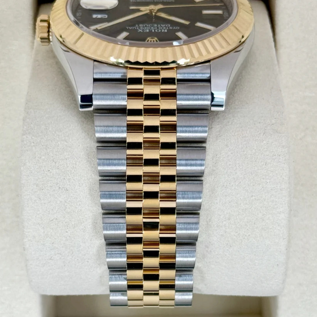 Datejust 41 mm Jubilee Acciaio/oro Quad. Nero