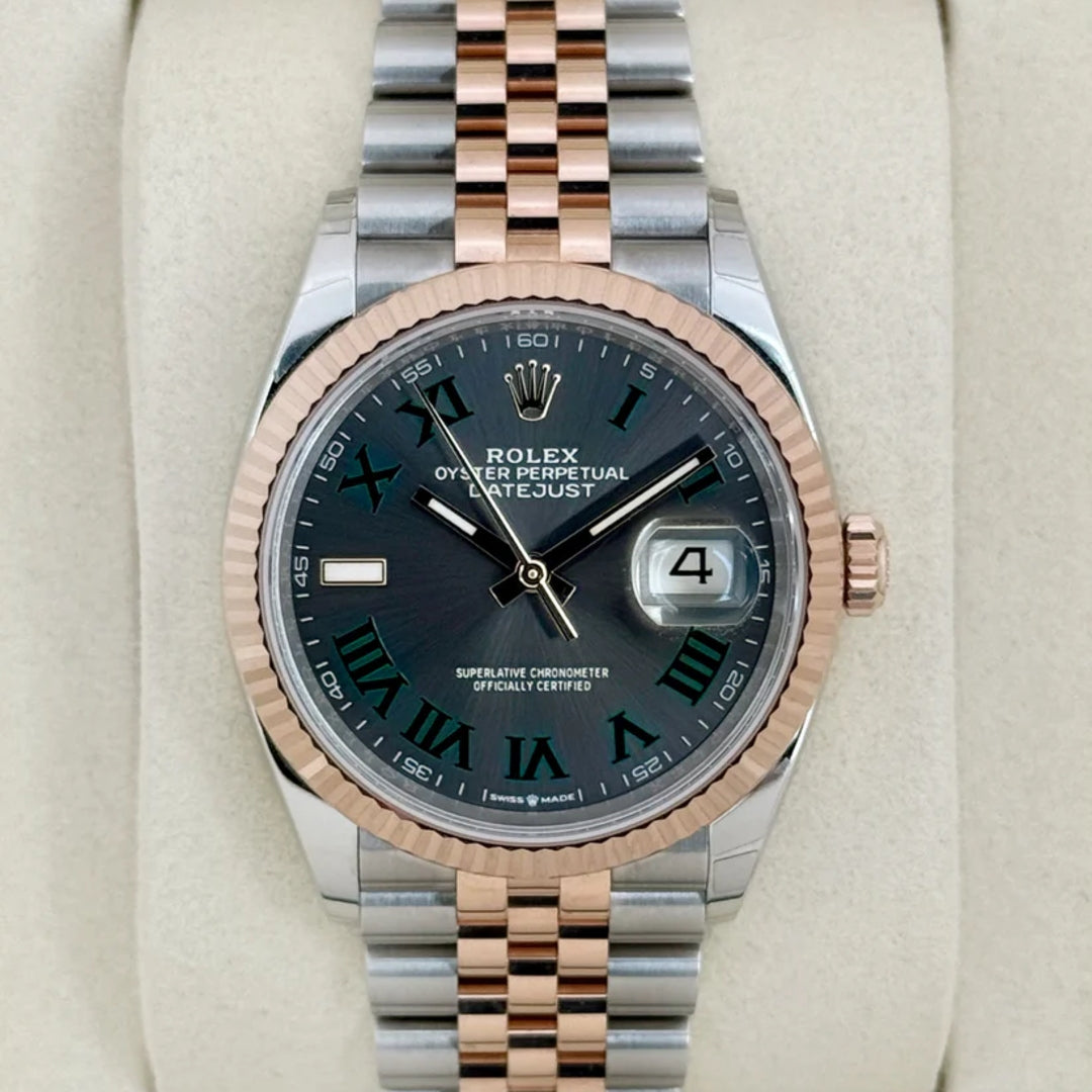 Datejust 41 mm Wimbledon Acciao Oro Rosa Jubilee