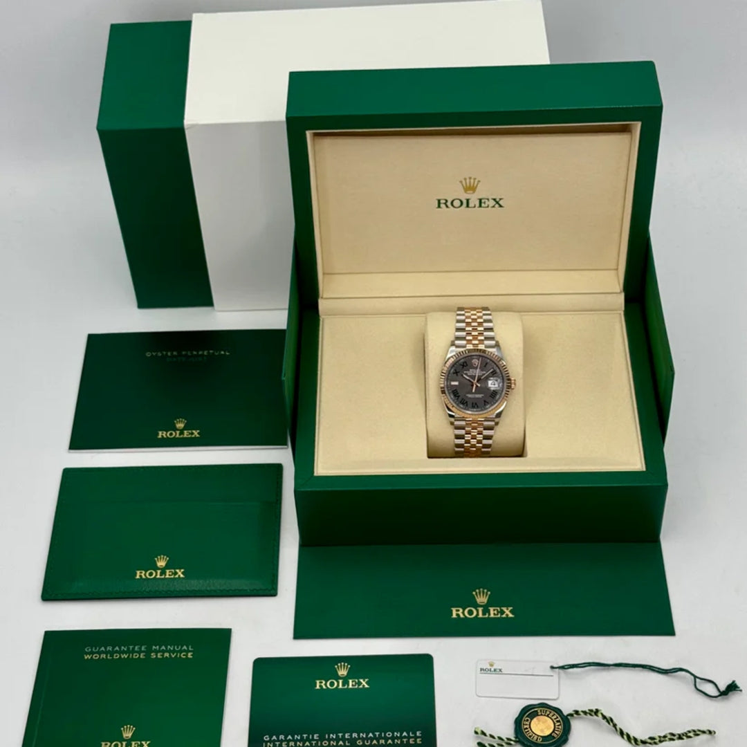 Datejust 41 mm Wimbledon Acciao Oro Rosa Jubilee