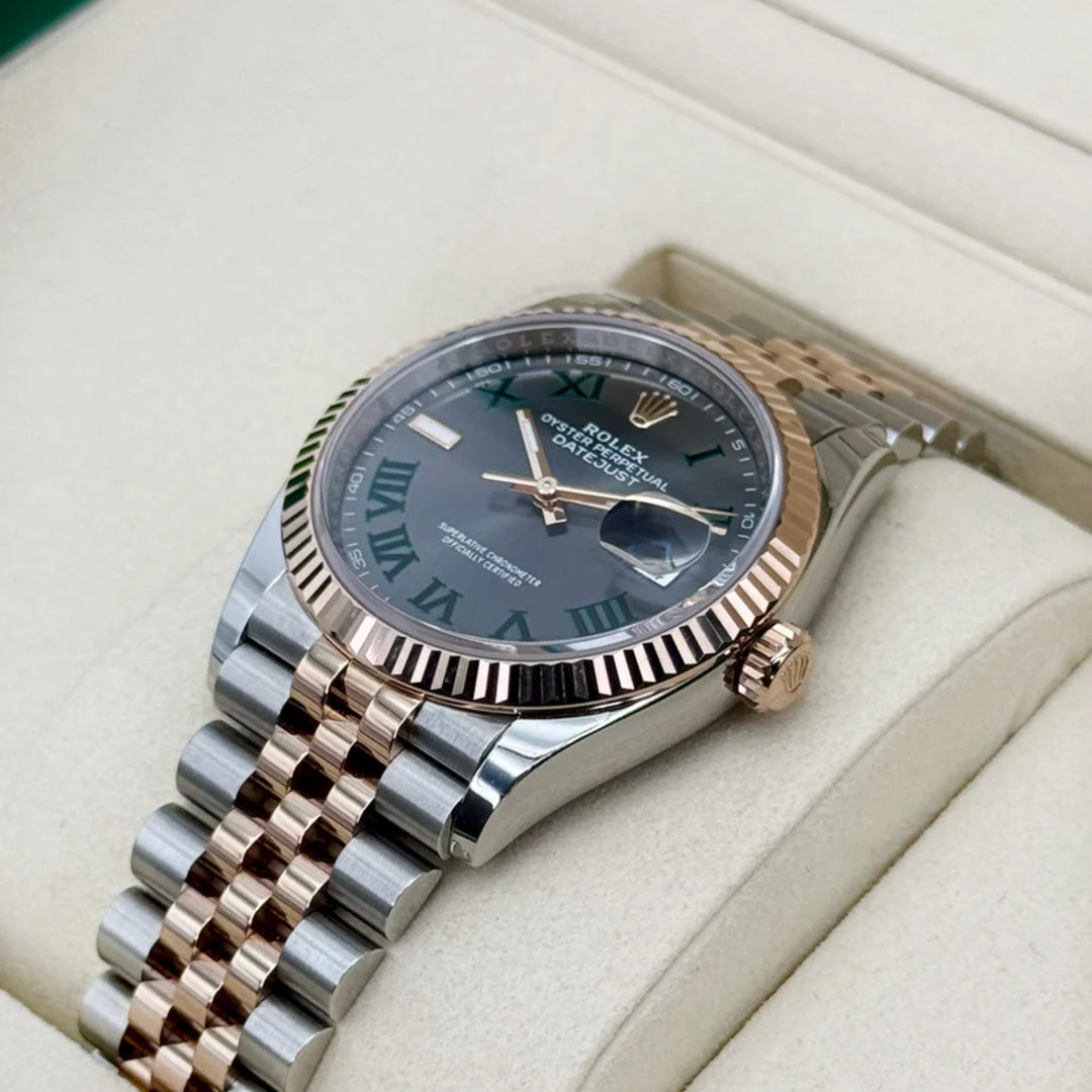 Datejust 41 mm Wimbledon Acciao Oro Rosa Jubilee