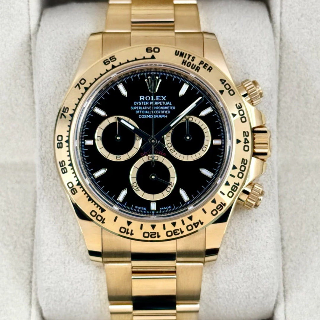 Daytona 40mm Oro Giallo Quad Nero