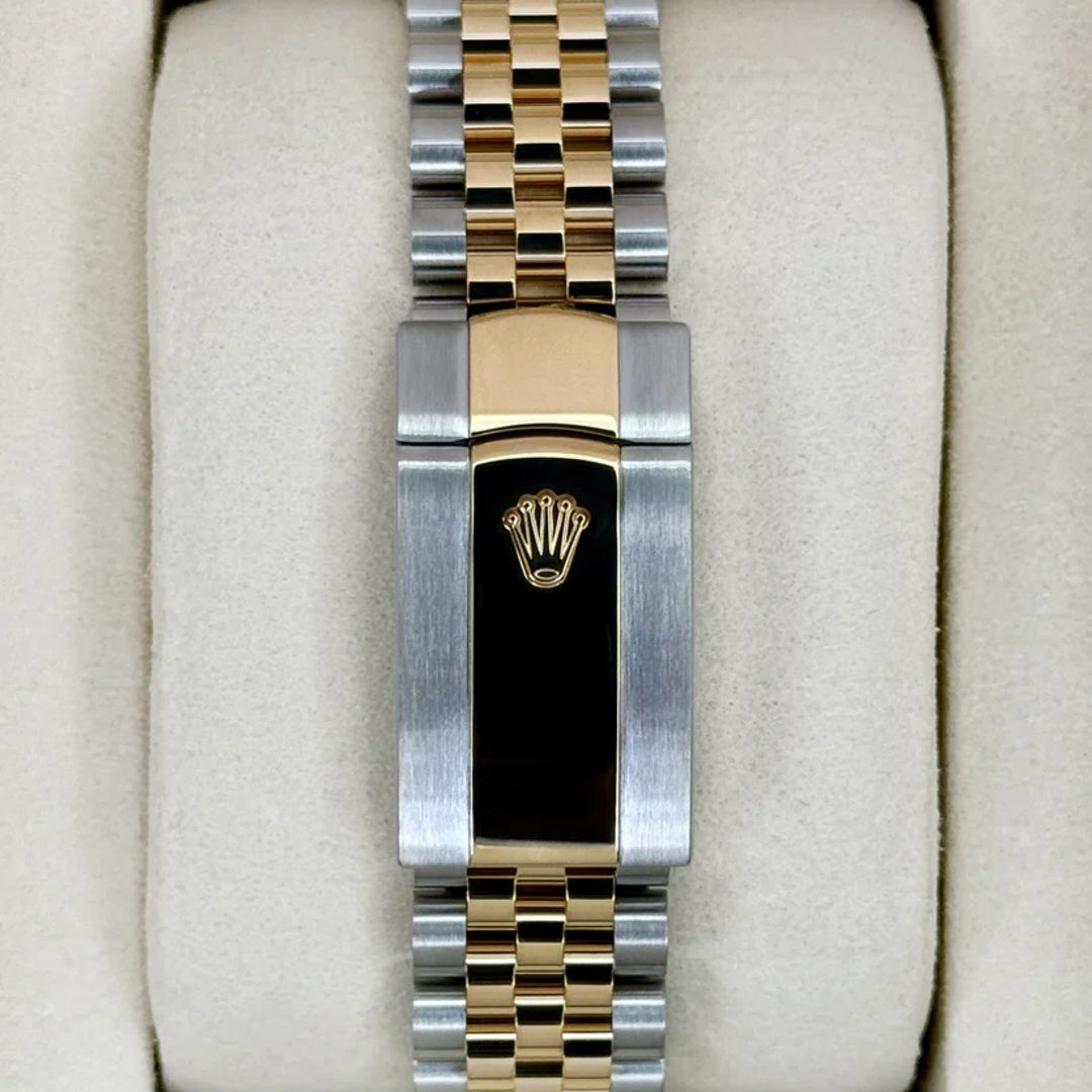 DateJust 41 mm Jubilee Acciaio/oro Quad. Bianco