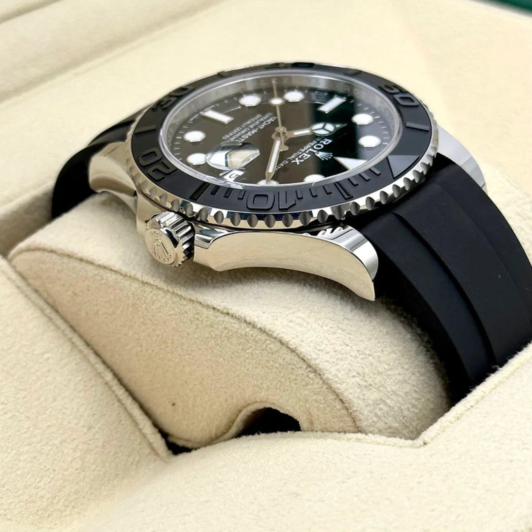 Yatch-master 42 mm Gomma Oro Bianco