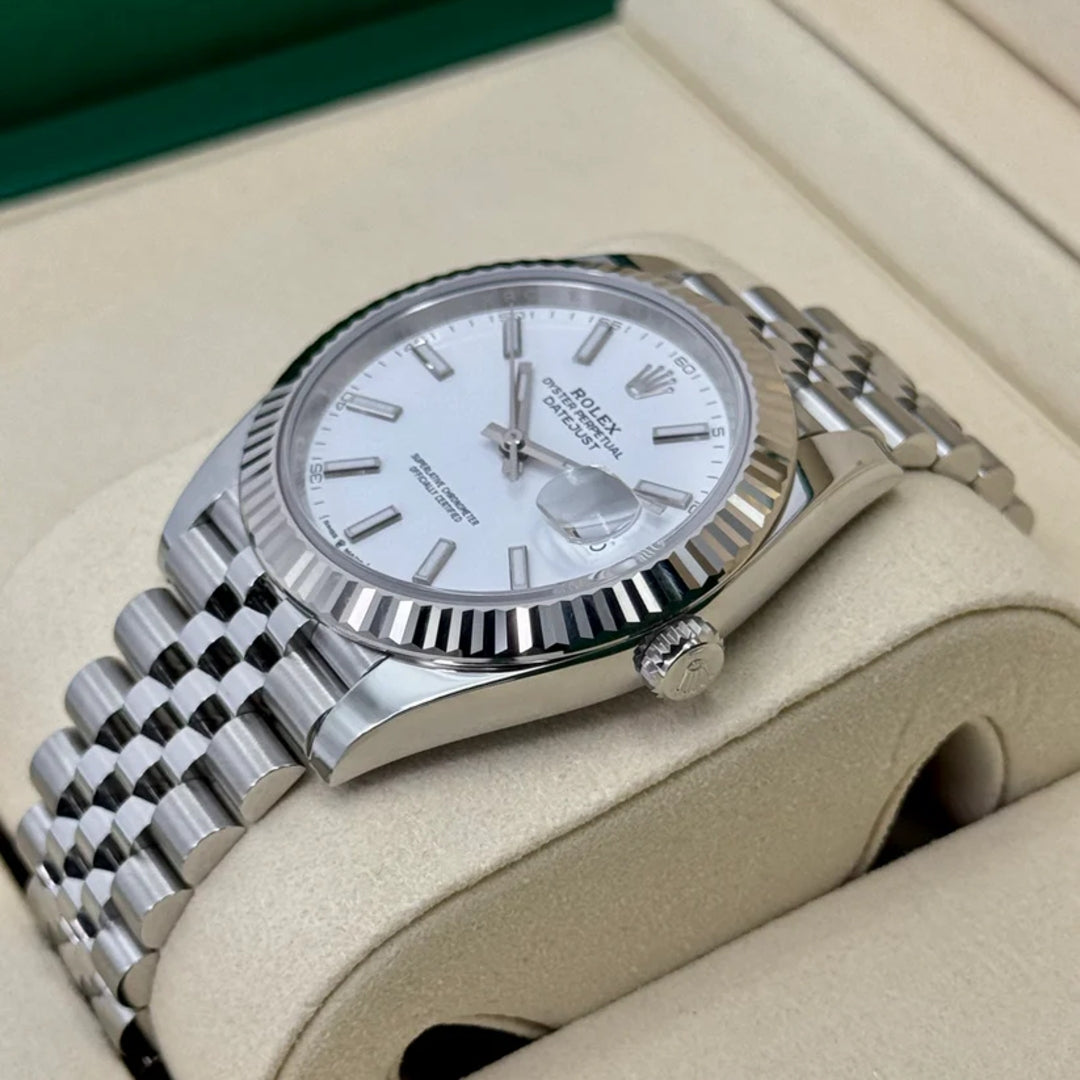 Datejust 41 mm Bianco Jubilee