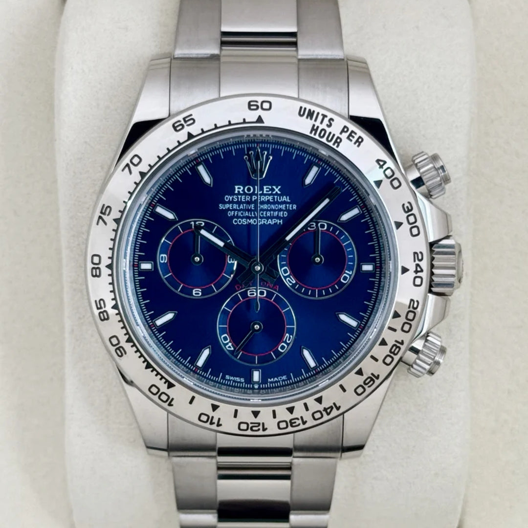 Daytona 40mm Acciaio Blu