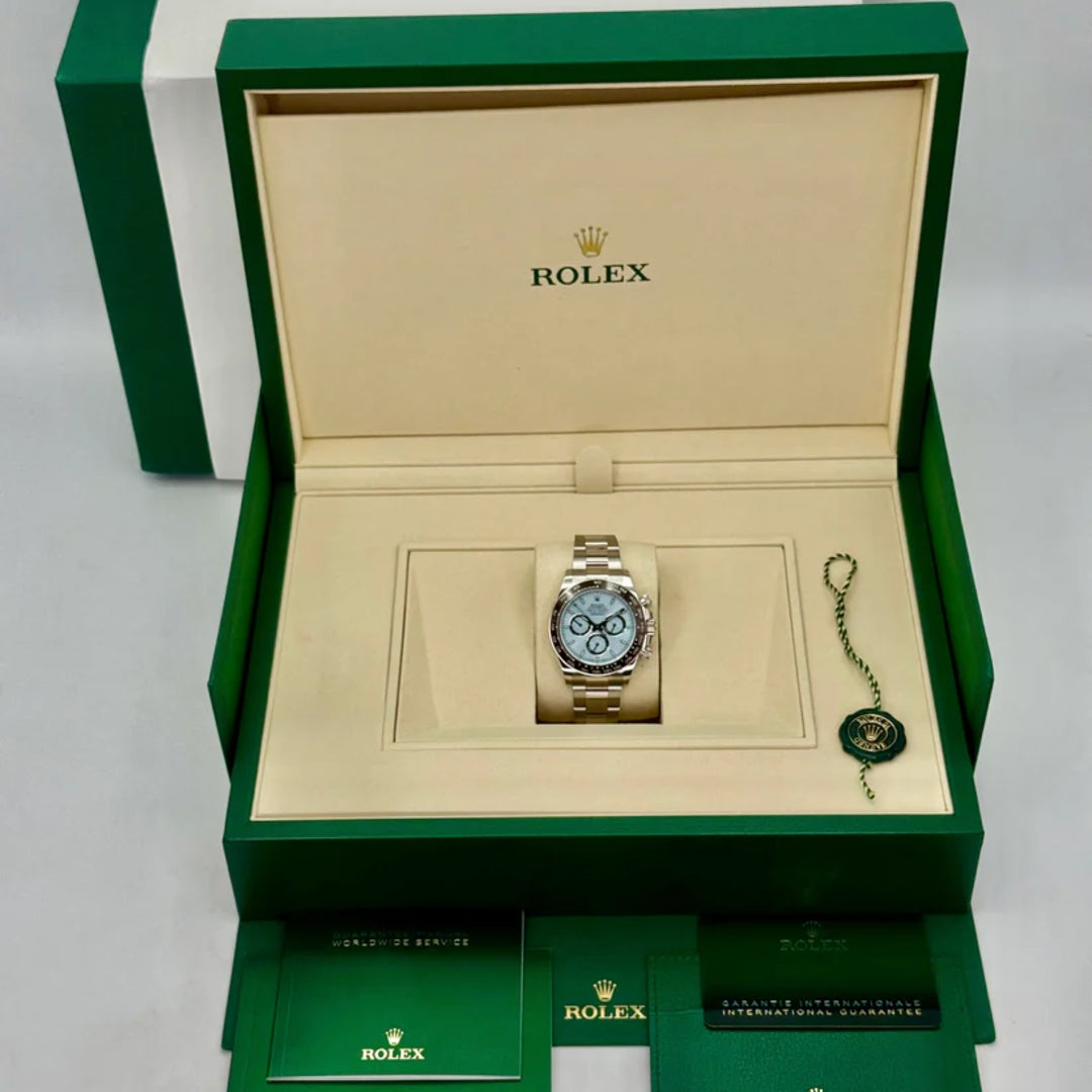 Daytona 40mm Ghiera Ceramica Quad. Azzurru