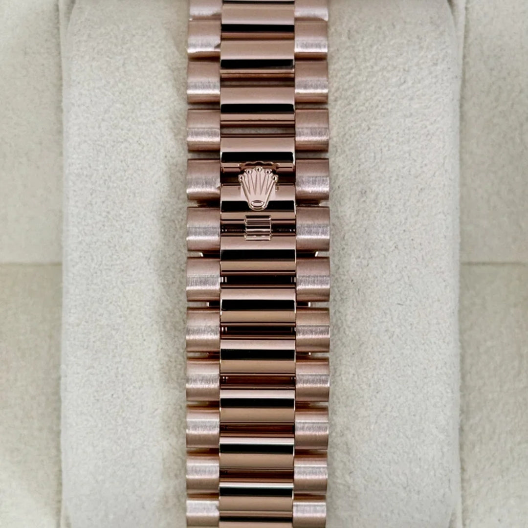 Daydate 40 mm Oro Rosè Quad. Verde