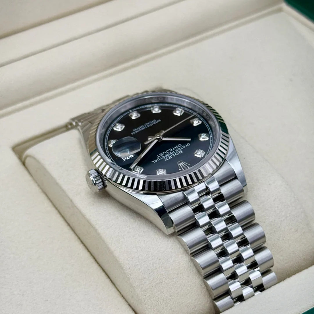 DateJust 36 mm Nero Jubilee Diamanti