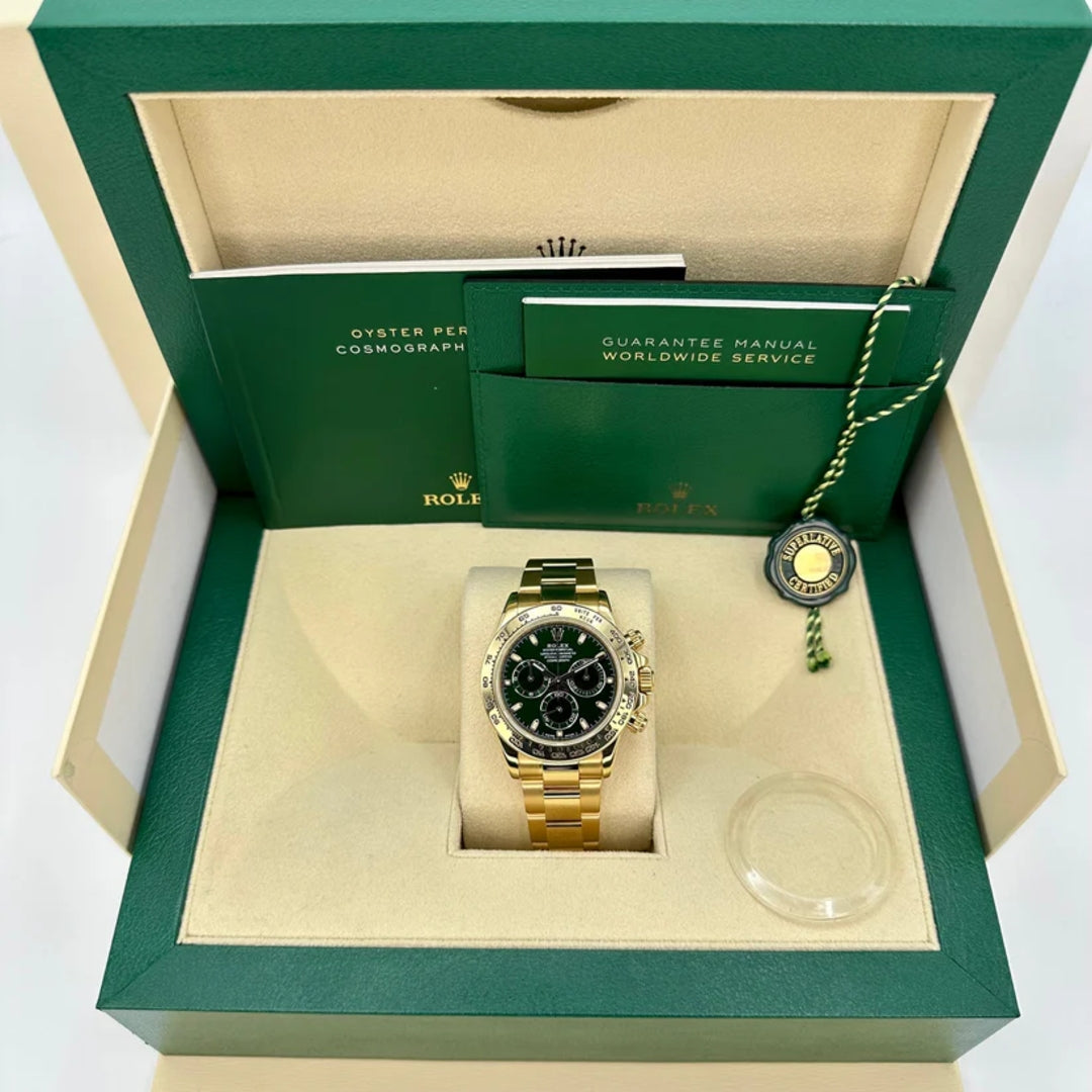 Daytona 40mm Oro Giallo Quad Verde