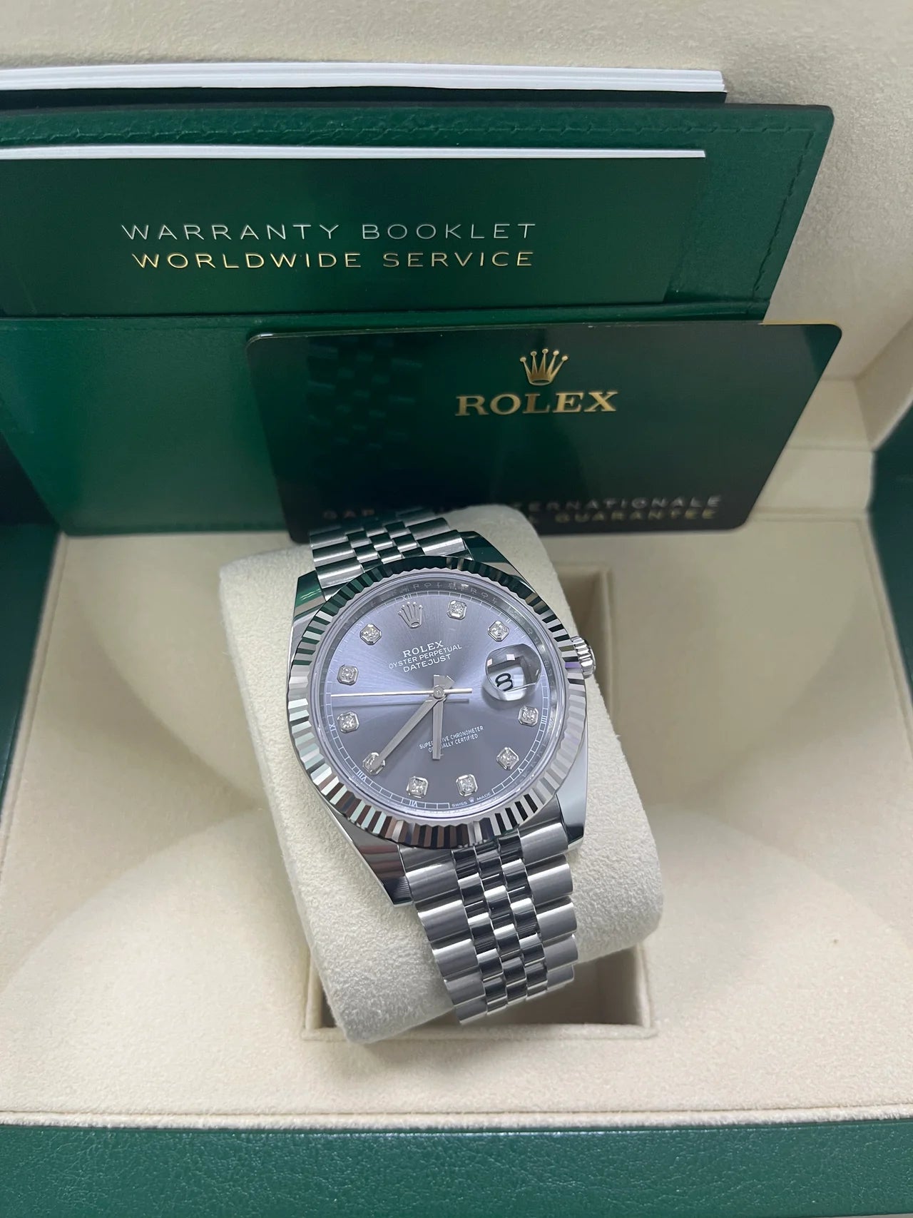 DateJust 41 mm Grigio Jubilee Diamanti
