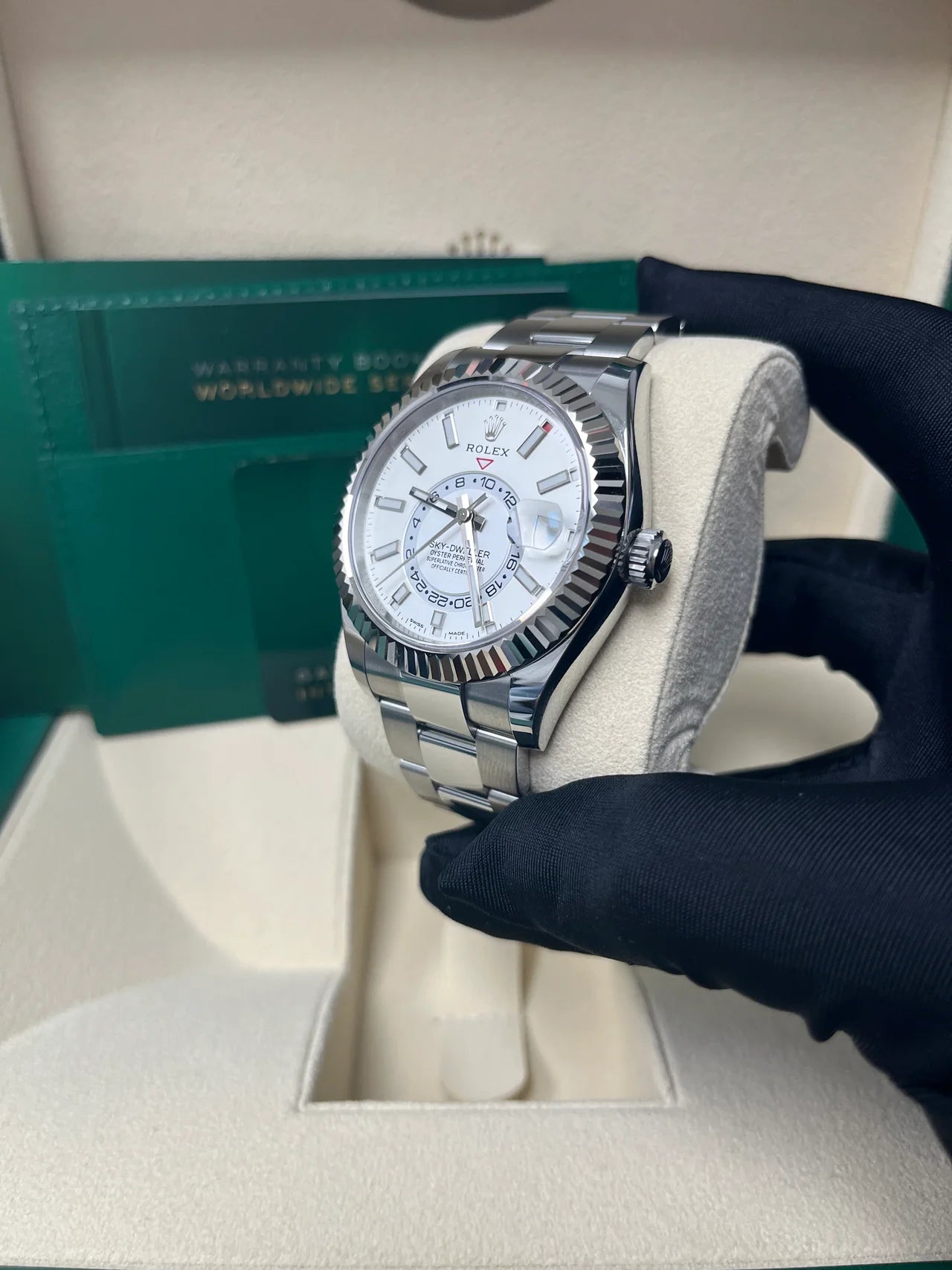 Sky-dweller 42 mm Bianco Oyster