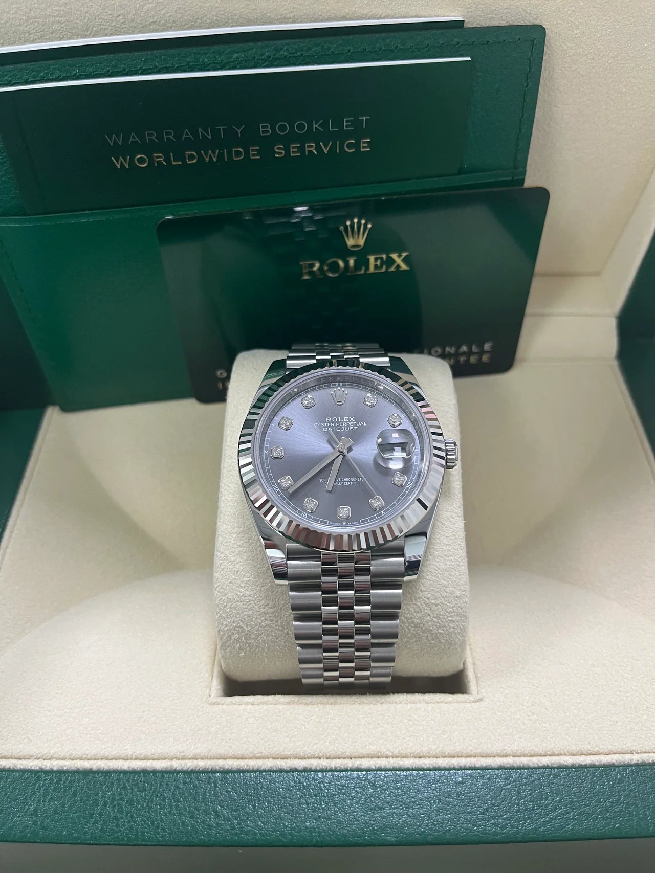 DateJust 41 mm Grigio Jubilee Diamanti