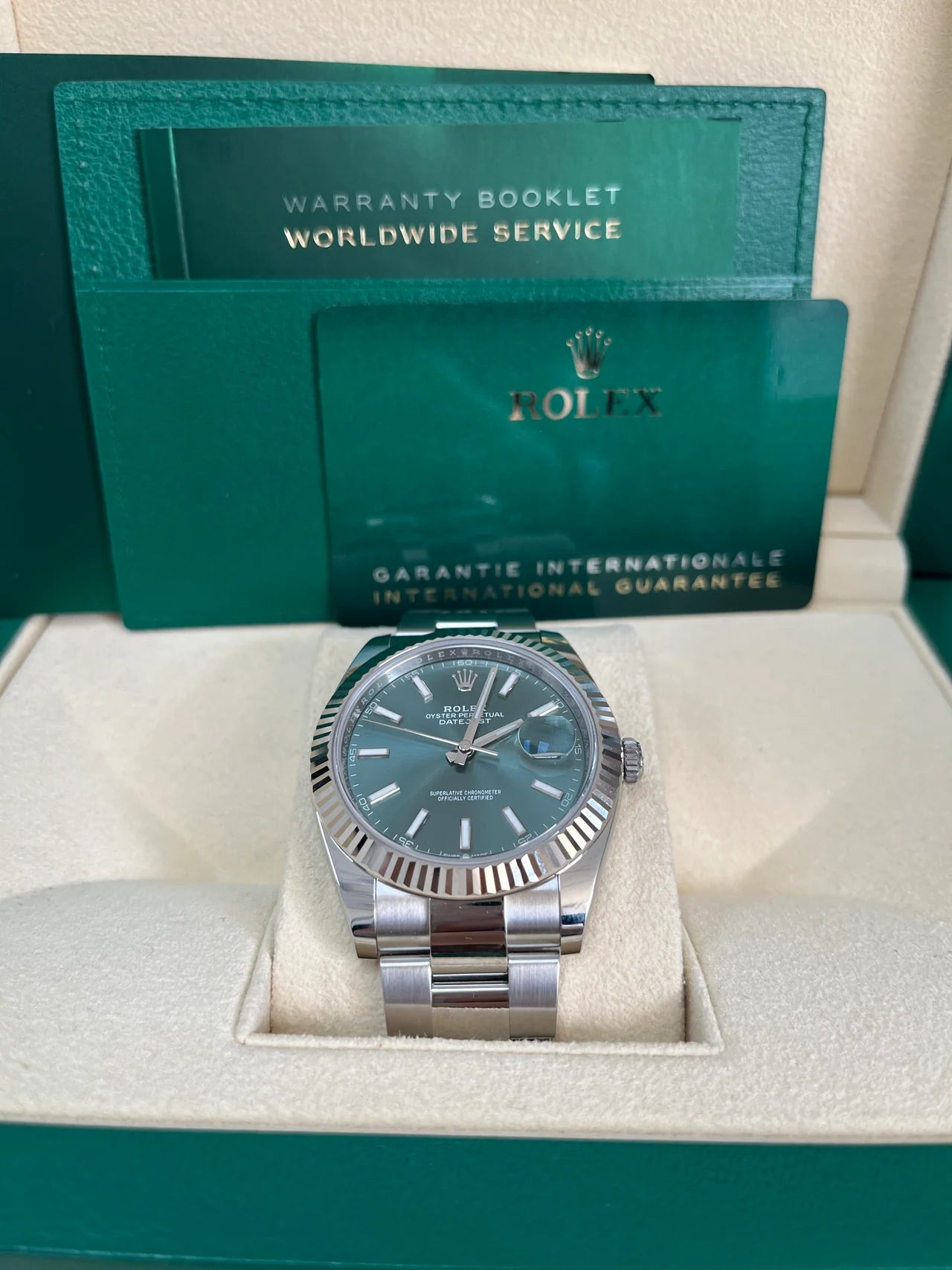 Datejust 41 mm Verde Oyster
