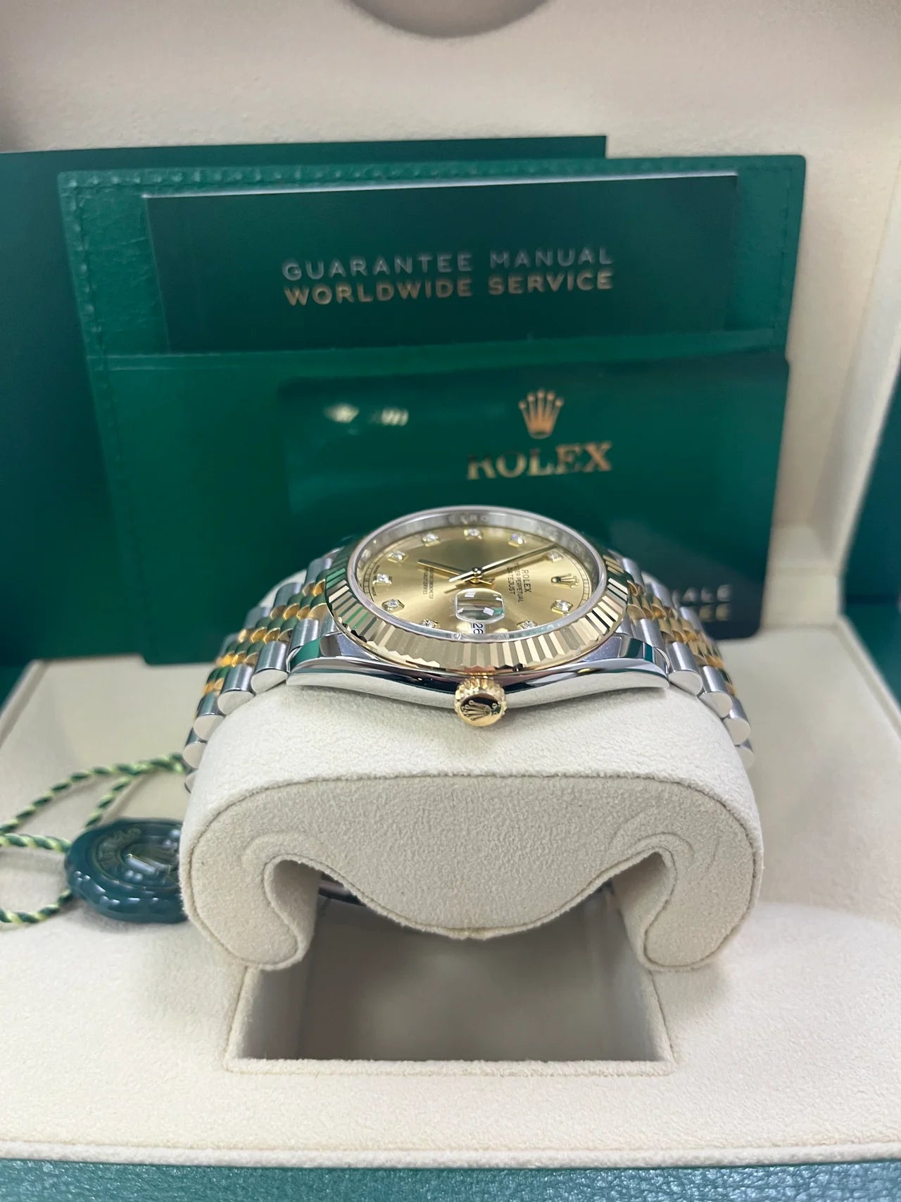 DateJust 41 mm Jubilee Acciaio/oro Quad. Nero