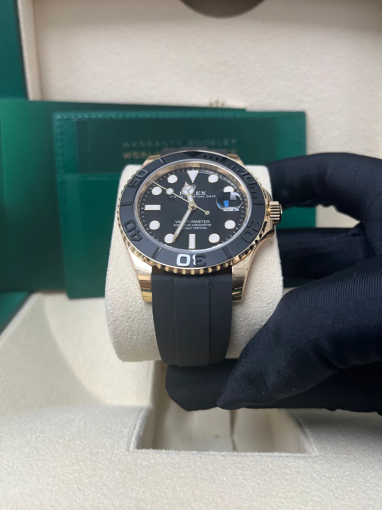 Yatch-master 42 mm Gomma Oro Giallo