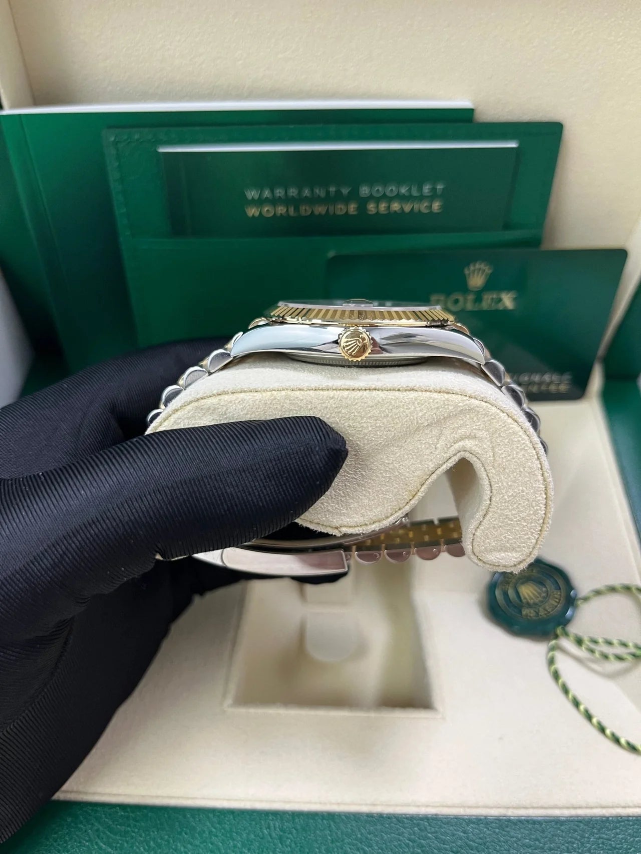 Datejust 41 mm Jubilee Acciaio/oro Quad. Nero