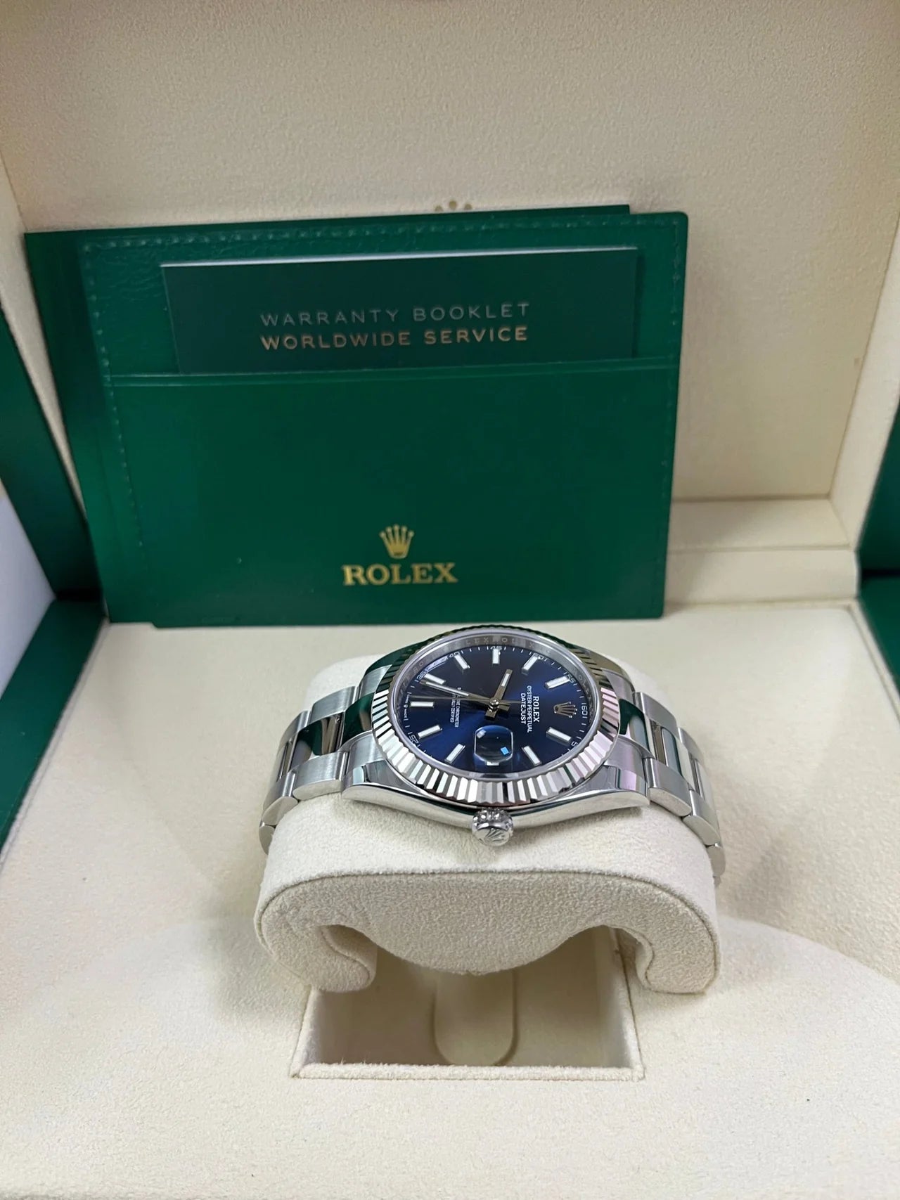 Datejust 41 mm Blu Oyster