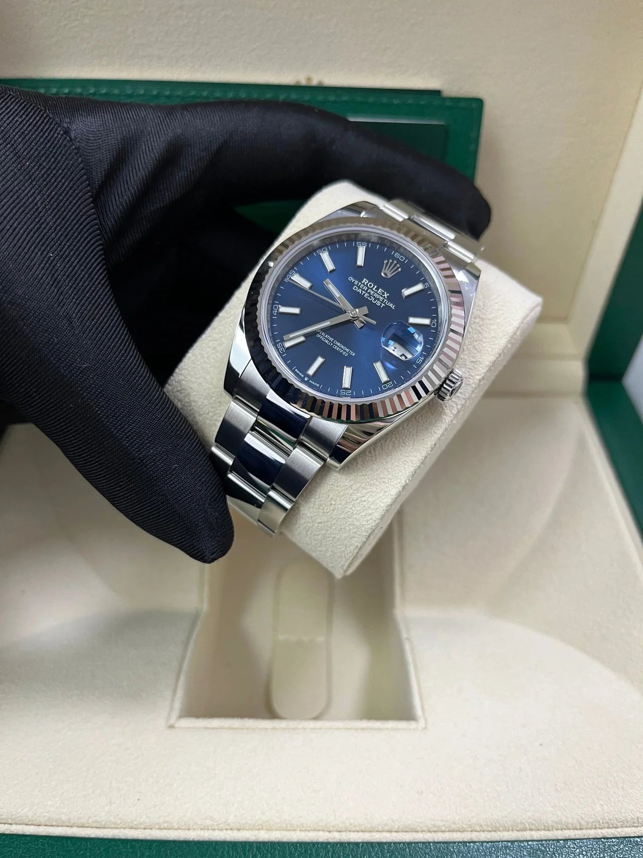 Datejust 41 mm Blu Oyster