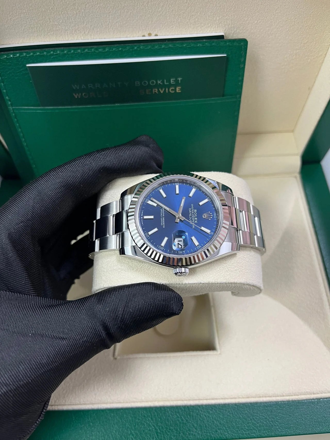 Datejust 41 mm Blu Oyster